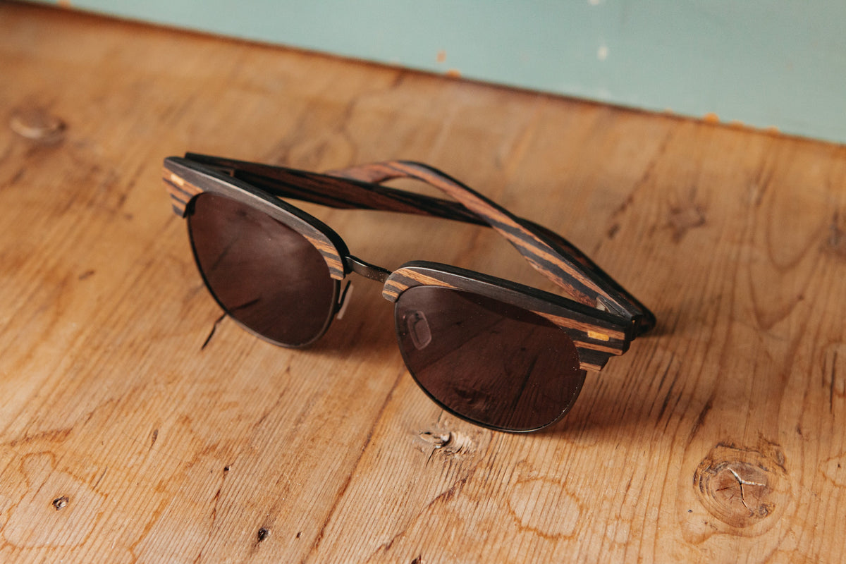Shwood Eugene Striped Ebony