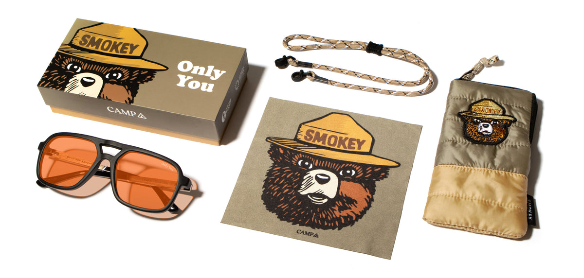 Shwood CAMP Glacier Smokey Bear Matte Black // Smokey Bear