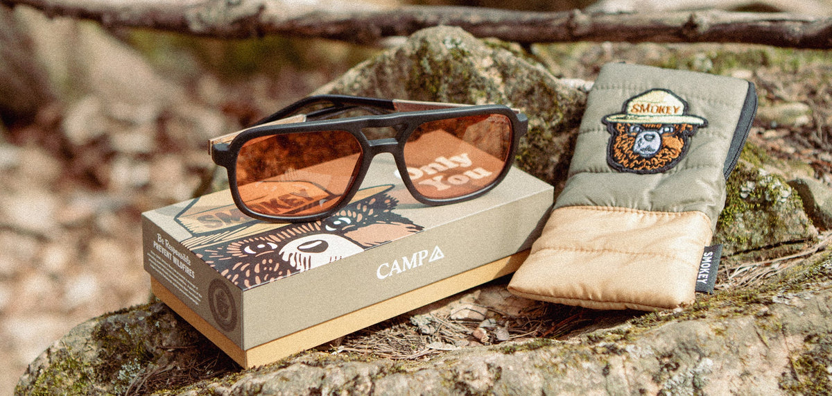 Shwood CAMP Glacier Smokey Bear Matte Black // Smokey Bear