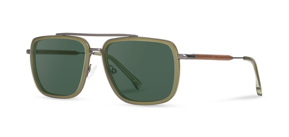 Shwood Grant Pine & Gun Metal with Walnut