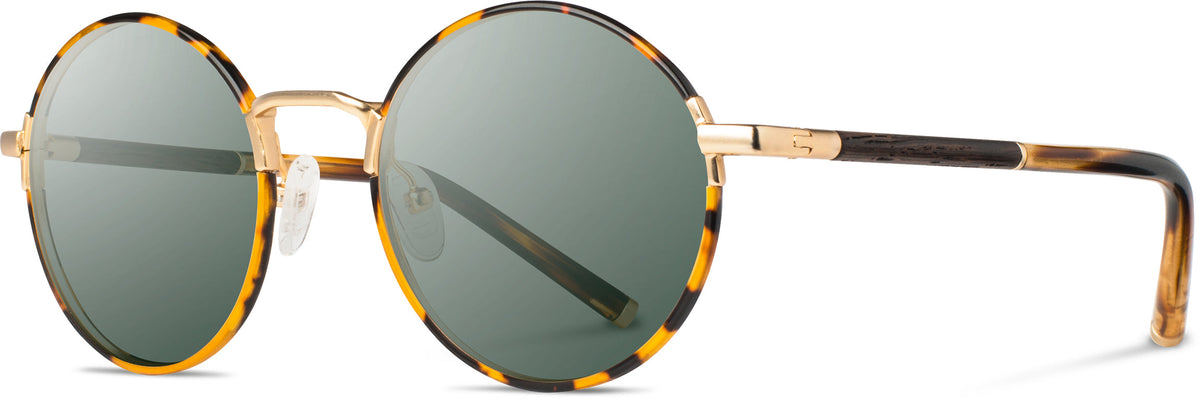 Shwood Hawthorne Tortoise & Matte Gold with Ebony
