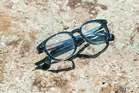Shwood Quimby 50mm Denim & Elm Burl