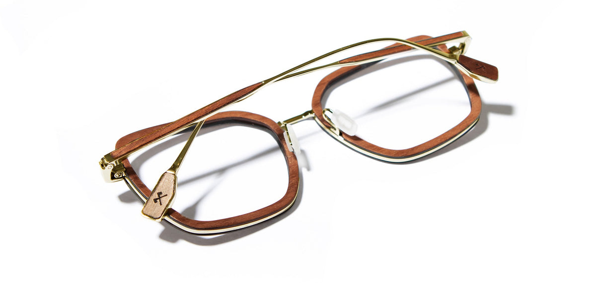 Shwood Sophie Mahogany & Gold
