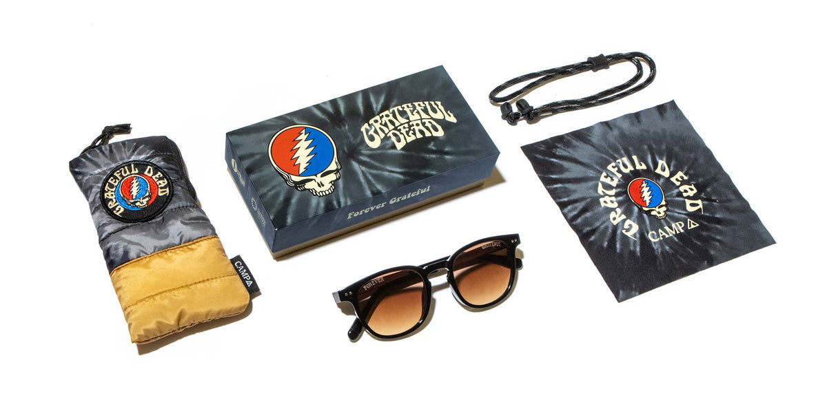 Shwood CAMP Topo Grateful Dead Black // Grateful Dead Stealie Engraved