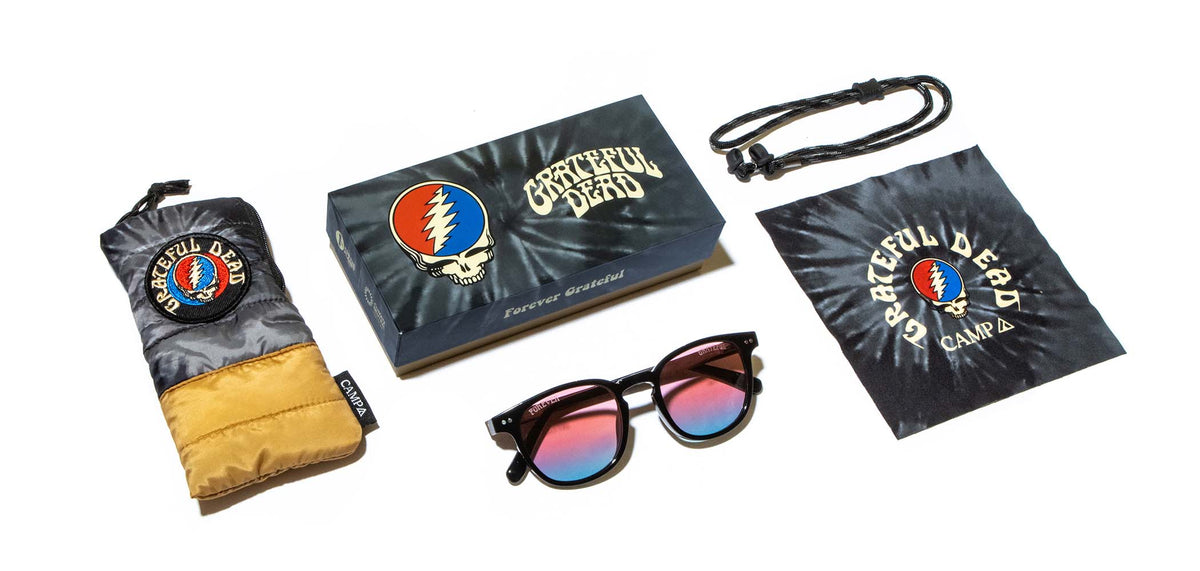 Shwood CAMP Topo Grateful Dead Black // Grateful Dead Stealie Engraved
