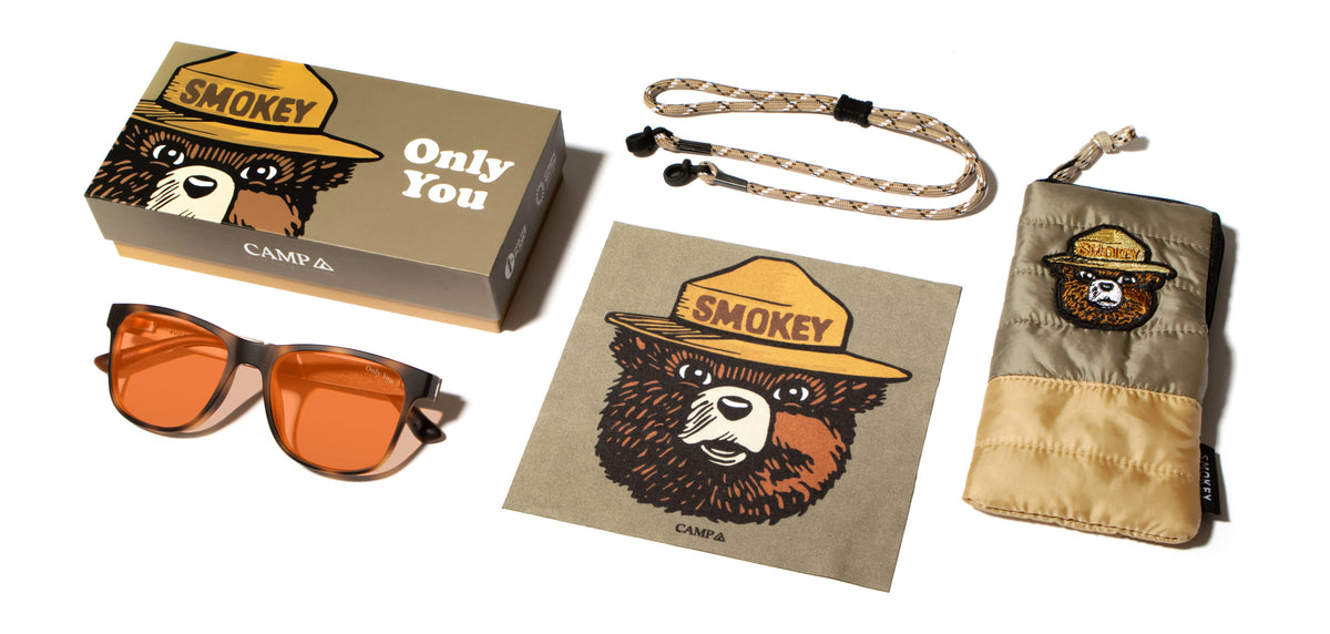 Shwood CAMP Trail Smokey Bear Matte Tortoise // Smokey Bear
